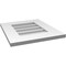 Ekena Millwork Vertical Surface Mount PVC Gable Vent: Non-Functional, w/ 3-1/2"W x 1"P Standard Frame, 16"W x 18"H GVPVE16X1801SN - alternate 3